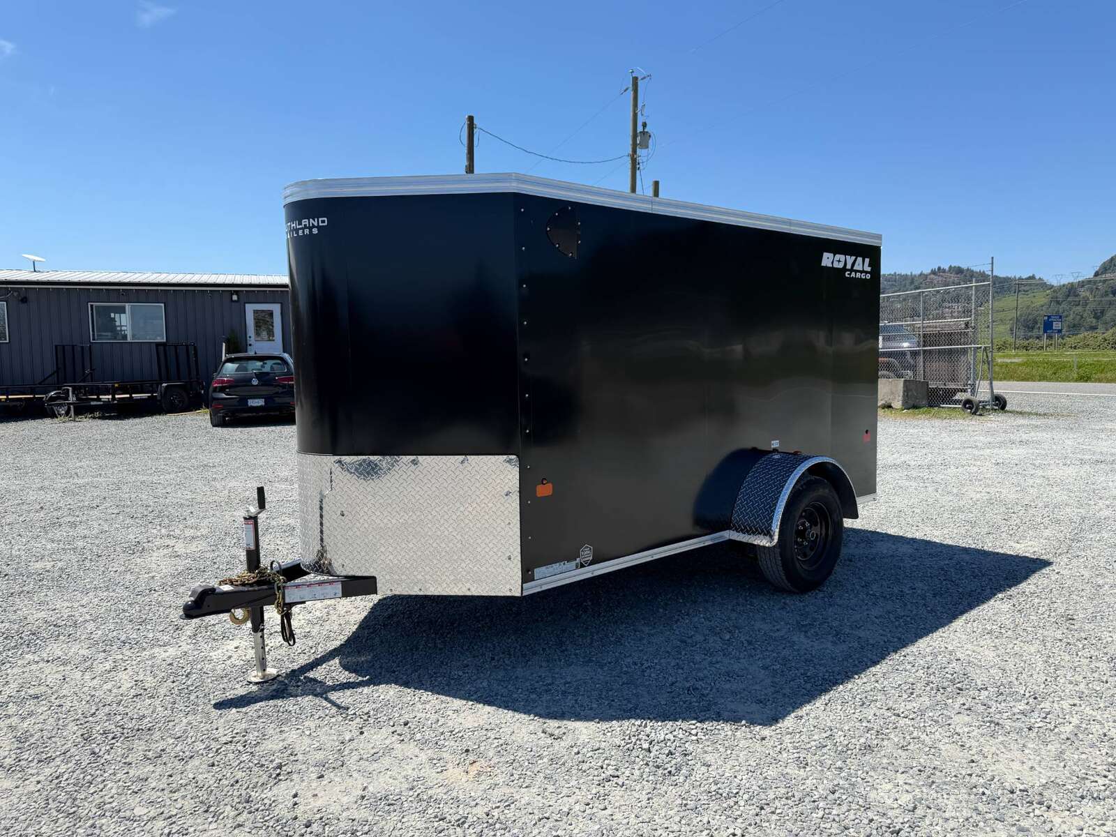 Photo of 2026 Royal Cargo 5x10 Enclosed Cargo Trailer V Nose Black Ramp Door 2990lb GVW (GSR)