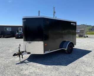 Thumbnail Photo of 2026 Royal Cargo 5x10 Enclosed Cargo Trailer V Nose Black Ramp Door 2990lb GVW (GSR)