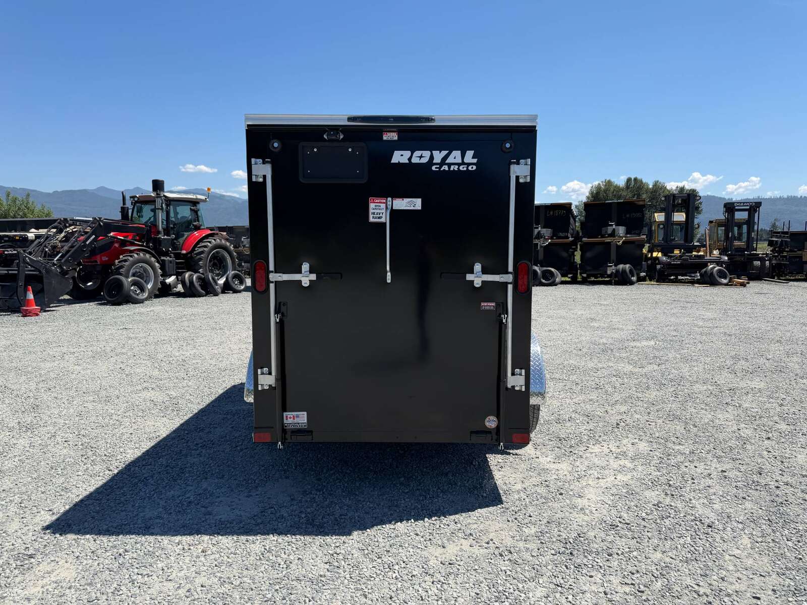 Photo of 2026 Royal Cargo 5x10 Enclosed Cargo Trailer V Nose Black Ramp Door 2990lb GVW (GSR)