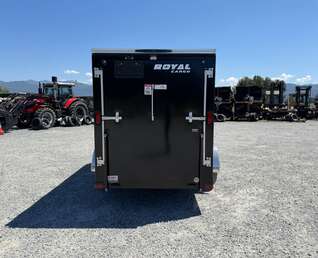 Thumbnail Photo of 2026 Royal Cargo 5x10 Enclosed Cargo Trailer V Nose Black Ramp Door 2990lb GVW (GSR)