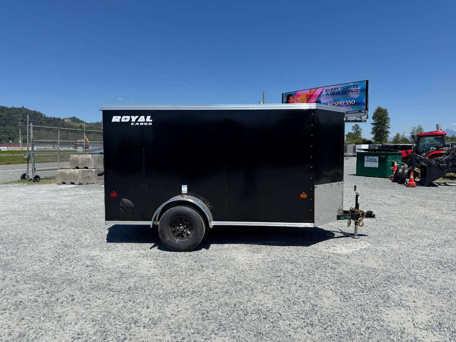 Photo of 2026 Royal Cargo 5x10 Enclosed Cargo Trailer V Nose Black Ramp Door 2990lb GVW (GSR)