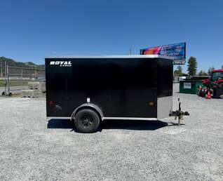 Thumbnail Photo of 2026 Royal Cargo 5x10 Enclosed Cargo Trailer V Nose Black Ramp Door 2990lb GVW (GSR)