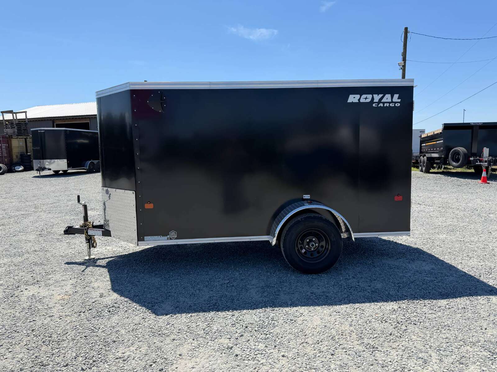 Photo of 2026 Royal Cargo 5x10 Enclosed Cargo Trailer V Nose Black Ramp Door 2990lb GVW (GSR)