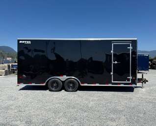 Thumbnail Photo of 2026 Royal Cargo 8.5x20 +V Nose 11,400lb Cargo / Enclosed Trailer Car Hauler Extra Height Ramp Door Gloss Black (GSR)