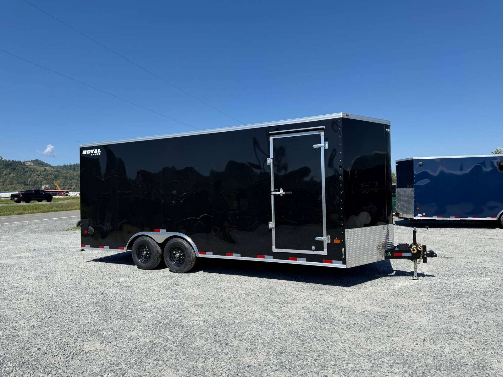 Photo of 2026 Royal Cargo 8.5x20 +V Nose 11,400lb Cargo / Enclosed Trailer Car Hauler Extra Height Ramp Door Gloss Black (GSR)