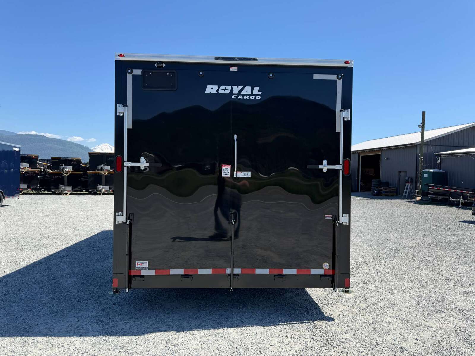 Photo of 2026 Royal Cargo 8.5x20 +V Nose 11,400lb Cargo / Enclosed Trailer Car Hauler Extra Height Ramp Door Gloss Black (GSR)