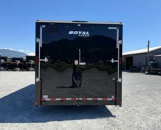 Thumbnail Photo of 2026 Royal Cargo 8.5x20 +V Nose 11,400lb Cargo / Enclosed Trailer Car Hauler Extra Height Ramp Door Gloss Black (GSR)