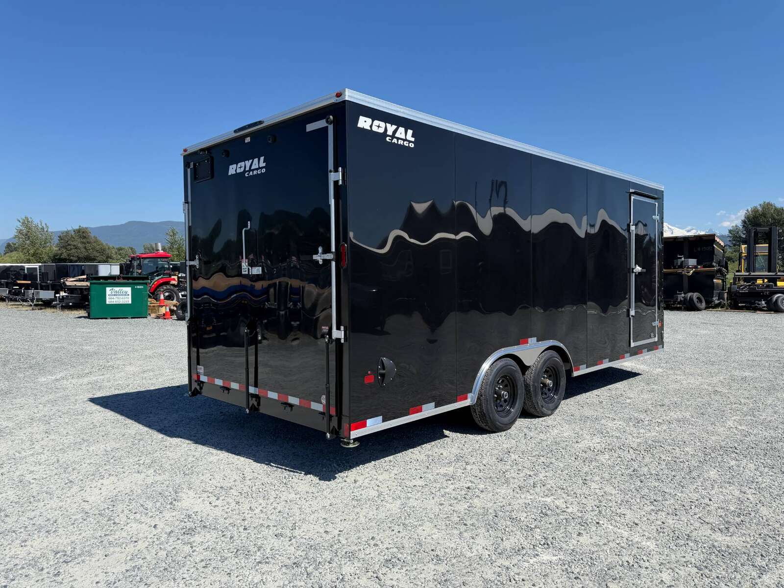 Photo of 2026 Royal Cargo 8.5x20 +V Nose 11,400lb Cargo / Enclosed Trailer Car Hauler Extra Height Ramp Door Gloss Black (GSR)