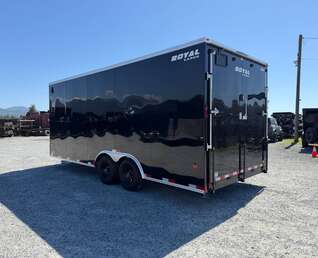 Thumbnail Photo of 2026 Royal Cargo 8.5x20 +V Nose 11,400lb Cargo / Enclosed Trailer Car Hauler Extra Height Ramp Door Gloss Black (GSR)