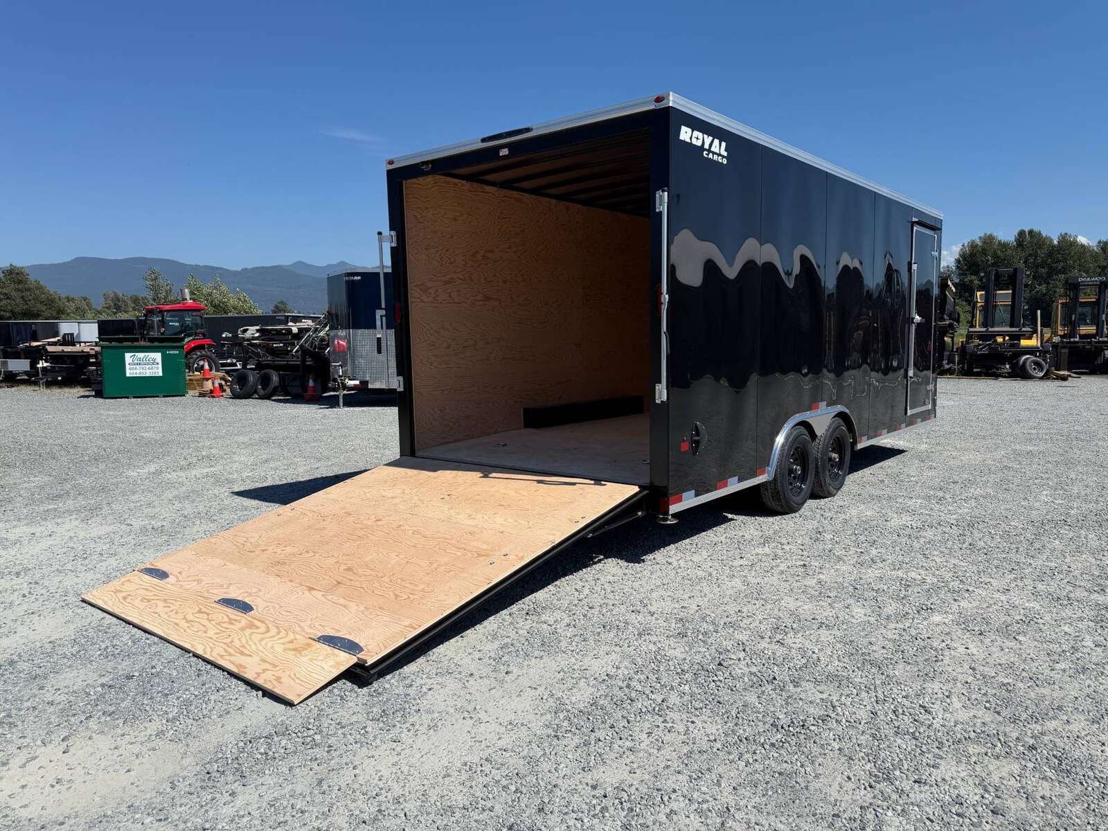 Photo of 2026 Royal Cargo 8.5x20 +V Nose 11,400lb Cargo / Enclosed Trailer Car Hauler Extra Height Ramp Door Gloss Black (GSR)