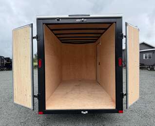 Thumbnail Photo of 2026 Royal Cargo 6x12 V Nose Cargo / Enclosed Trailer Barn Doors White Extra height 2900lb GVW