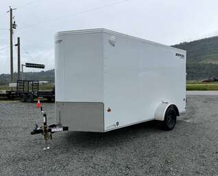 Thumbnail Photo of 2026 Royal Cargo 6x12 V Nose Cargo / Enclosed Trailer Barn Doors White Extra height 2900lb GVW