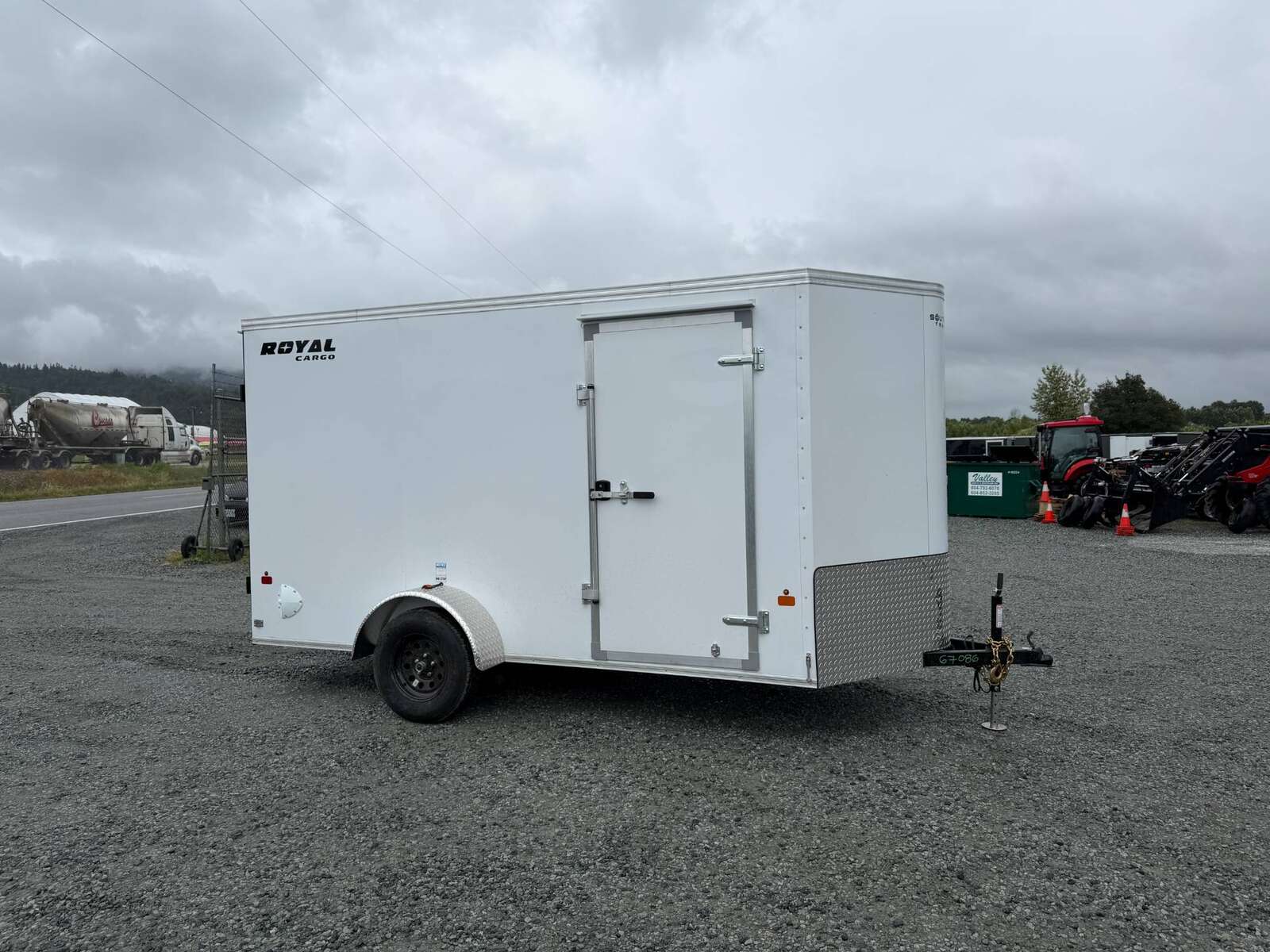 Photo of 2026 Royal Cargo 6x12 V Nose Cargo / Enclosed Trailer Barn Doors White Extra height 2900lb GVW