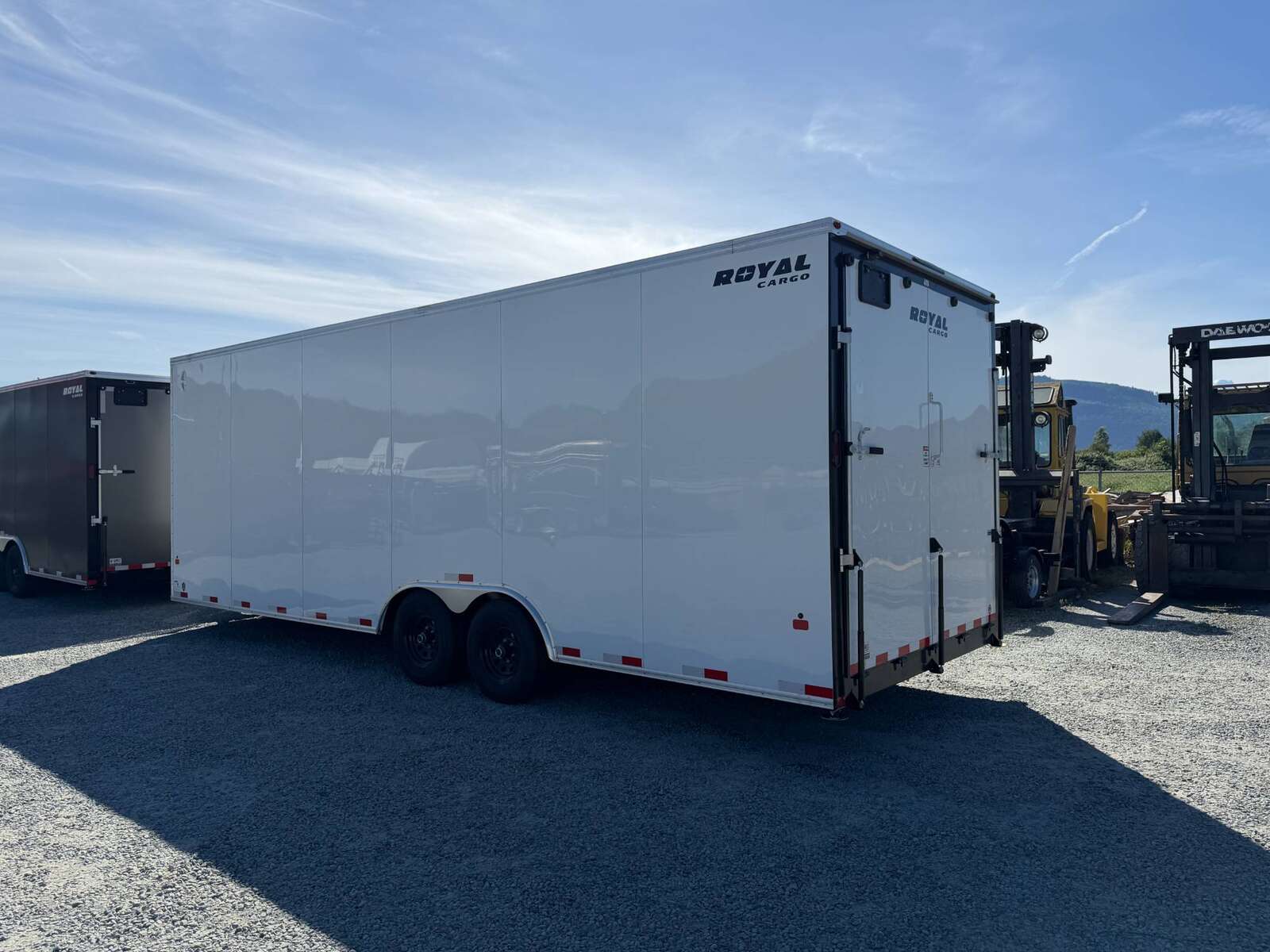 Photo of 2026 Royal Cargo 8.5x20 +V Nose 11,400lb Cargo / Enclosed Trailer Car Hauler Extra Height Ramp Door White (GSR)