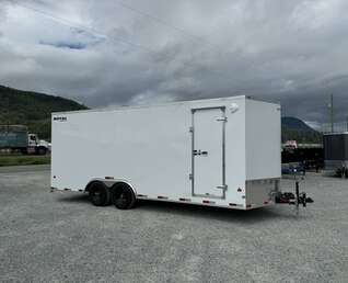 Thumbnail Photo of 2026 Royal Cargo 8.5x20 +V Nose 11,400lb Cargo / Enclosed Trailer Car Hauler Extra Height Ramp Door White (GSR)