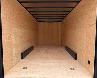 Thumbnail Photo of 2026 Royal 7.5x18 Cargo Enclosed Trailer Heavy Duty 11400lb GVW w/ Ramp Door Gloss Charcoal Grey (GSR)