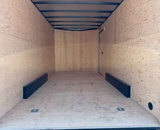 Thumbnail Photo of 2026 Royal 7.5X16 V-NOSE RAMP DOOR EXTRA HEIGHT Cargo / Enclosed Trailer Blue w/ Blackout Package 7700lb GVW (GSR)
