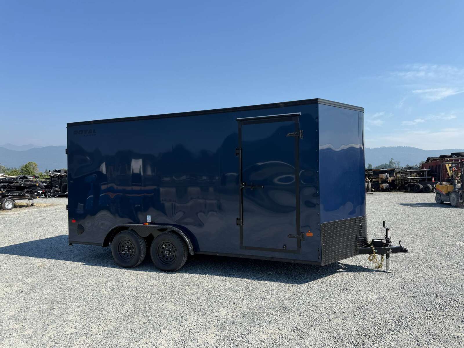 Photo of 2026 Royal 7.5X16 V-NOSE RAMP DOOR EXTRA HEIGHT Cargo / Enclosed Trailer Blue w/ Blackout Package 7700lb GVW (GSR)