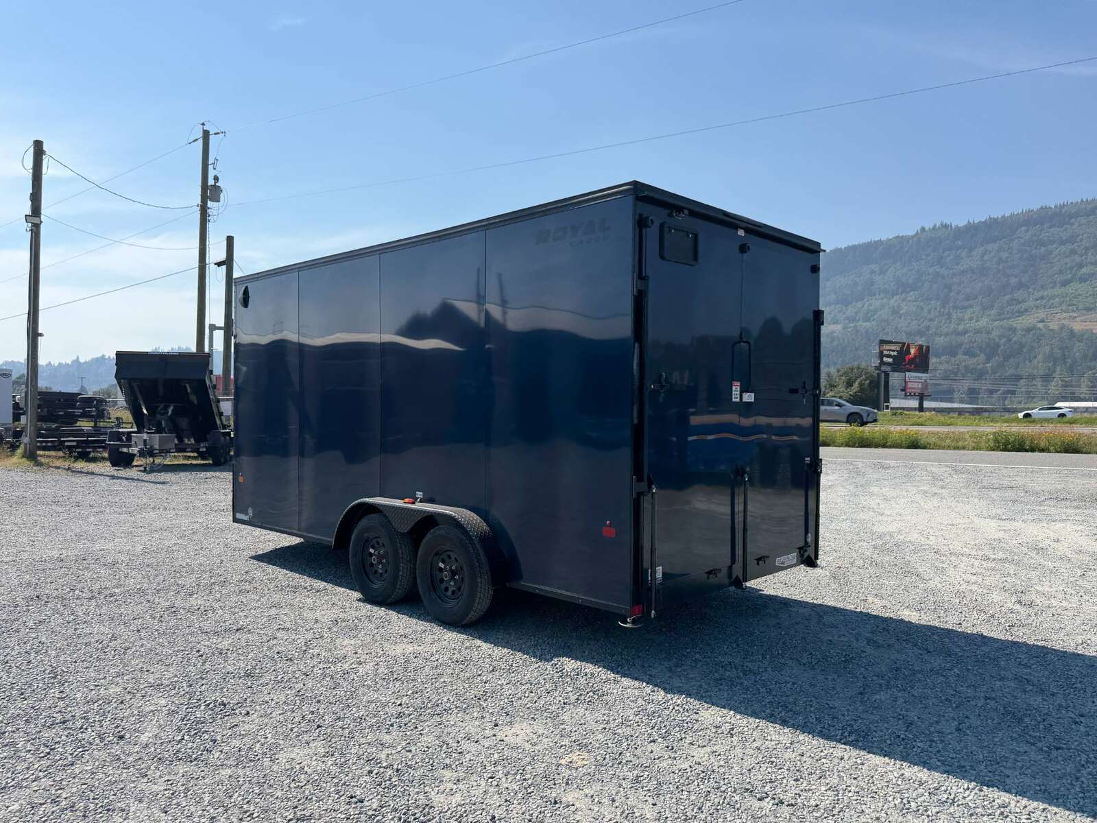 Photo of 2026 Royal 7.5X16 V-NOSE RAMP DOOR EXTRA HEIGHT Cargo / Enclosed Trailer Blue w/ Blackout Package 7700lb GVW (GSR)