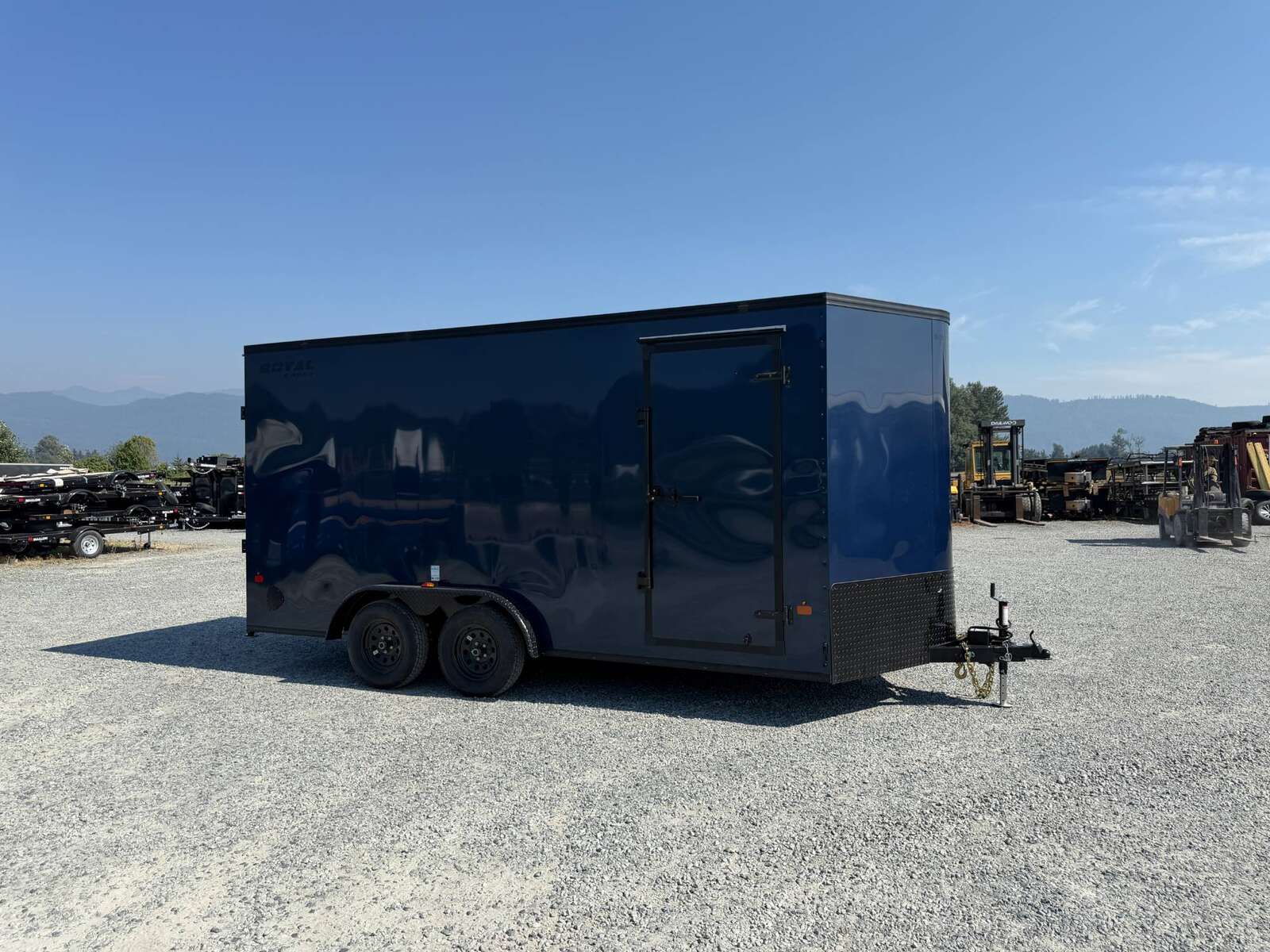 Photo of 2026 Royal 7.5X16 V-NOSE RAMP DOOR EXTRA HEIGHT Cargo / Enclosed Trailer Blue w/ Blackout Package 7700lb GVW (GSR)