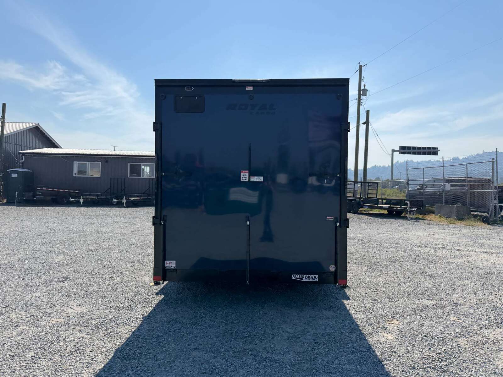 Photo of 2026 Royal 7.5X16 V-NOSE RAMP DOOR EXTRA HEIGHT Cargo / Enclosed Trailer Blue w/ Blackout Package 7700lb GVW (GSR)