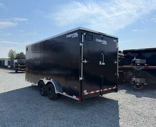 Thumbnail Photo of 2027 Royal 7.5x18 Cargo Enclosed Trailer Heavy Duty 11400lb GVW w/ Ramp Door Black (GSR)