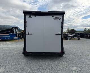 Thumbnail Photo of 2027 Impact Quake 7x12 Cargo Enclosed Trailer Tandem Axle 7000lb GVW Silver PolyCor Exterior Extra Height w/ Ramp Door