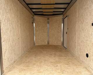 Thumbnail Photo of 2027 Impact Quake 7x12 Cargo Enclosed Trailer Tandem Axle 7000lb GVW Silver PolyCor Exterior Extra Height w/ Ramp Door