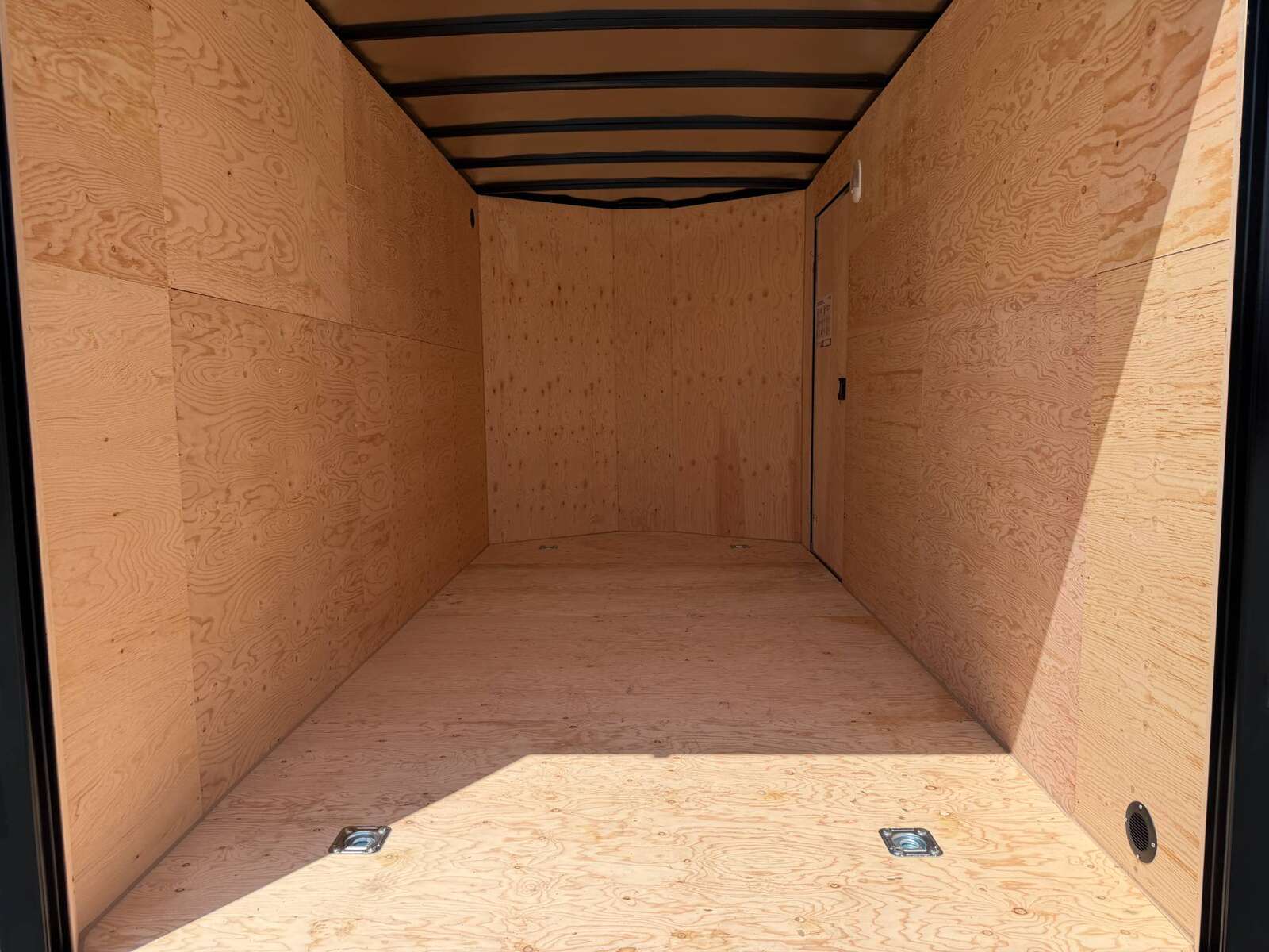 Photo of 2026 Royal Cargo 7X14 V Nose 7700LB GVW RAMP DOOR GLOSS Black Enclosed Cargo Trailer Extra Tall (GSR)