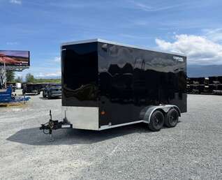Thumbnail Photo of 2026 Royal Cargo 7X14 V Nose 7700LB GVW RAMP DOOR GLOSS Black Enclosed Cargo Trailer Extra Tall (GSR)