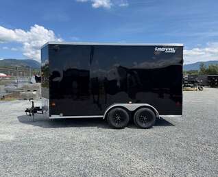 Thumbnail Photo of 2026 Royal Cargo 7X14 V Nose 7700LB GVW RAMP DOOR GLOSS Black Enclosed Cargo Trailer Extra Tall (GSR)