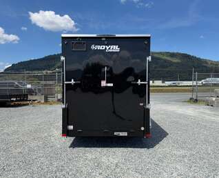 Thumbnail Photo of 2026 Royal Cargo 7X14 V Nose 7700LB GVW RAMP DOOR GLOSS Black Enclosed Cargo Trailer Extra Tall (GSR)