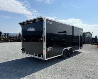 Thumbnail Photo of 2027 Alcom XLT Pro 8.5x20 Car Hauler Enclosed Cargo Trailer w/ Side escape door & Translucent Roof 7000lb GVW Black Polycor Exterior