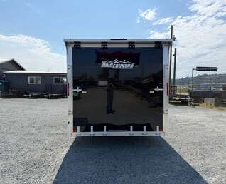 Thumbnail Photo of 2027 Alcom XLT Pro 8.5x20 Car Hauler Enclosed Cargo Trailer w/ Side escape door & Translucent Roof 7000lb GVW Black Polycor Exterior