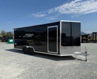 Thumbnail Photo of 2027 Alcom XLT Pro 8.5x20 Car Hauler Enclosed Cargo Trailer w/ Side escape door & Translucent Roof 7000lb GVW Black Polycor Exterior