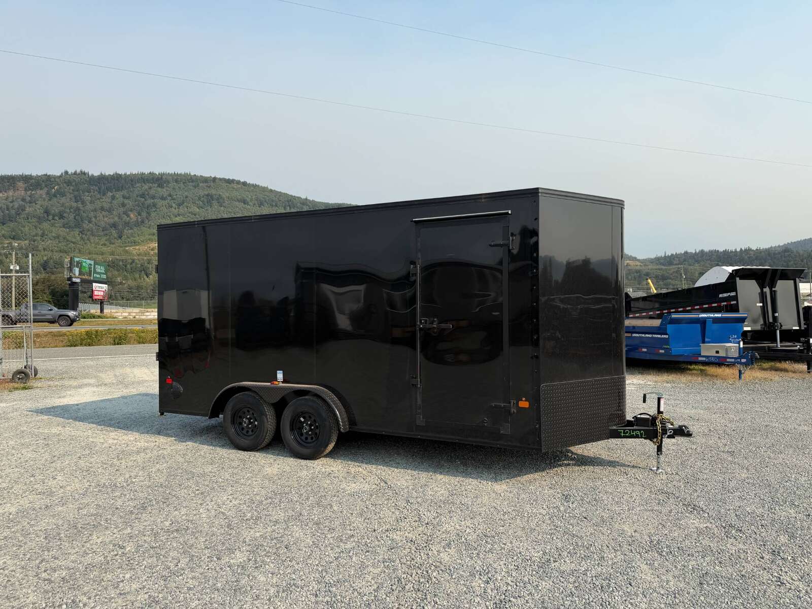 Photo of 2027 Royal 7.5X16 V-NOSE RAMP DOOR EXTRA HEIGHT Cargo / Enclosed Trailer GLOSS Black w/ Blackout Package 7700lb GVW (GSR)