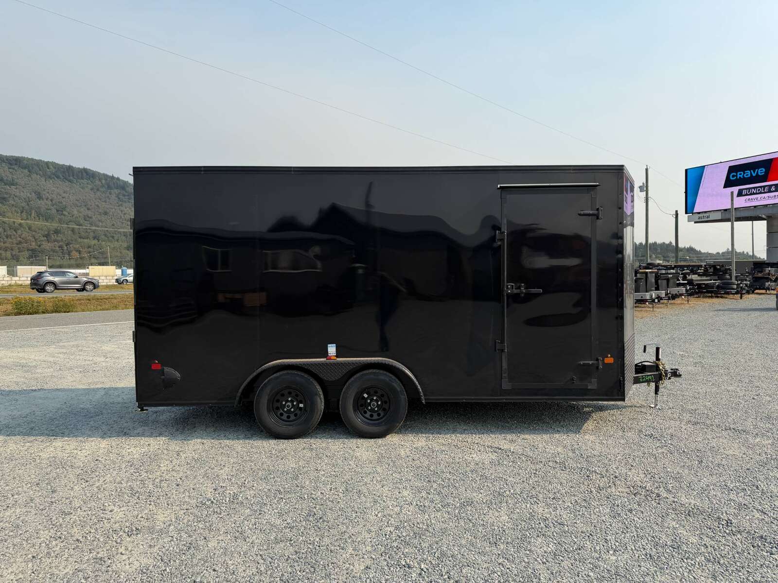 Photo of 2027 Royal 7.5X16 V-NOSE RAMP DOOR EXTRA HEIGHT Cargo / Enclosed Trailer GLOSS Black w/ Blackout Package 7700lb GVW (GSR)