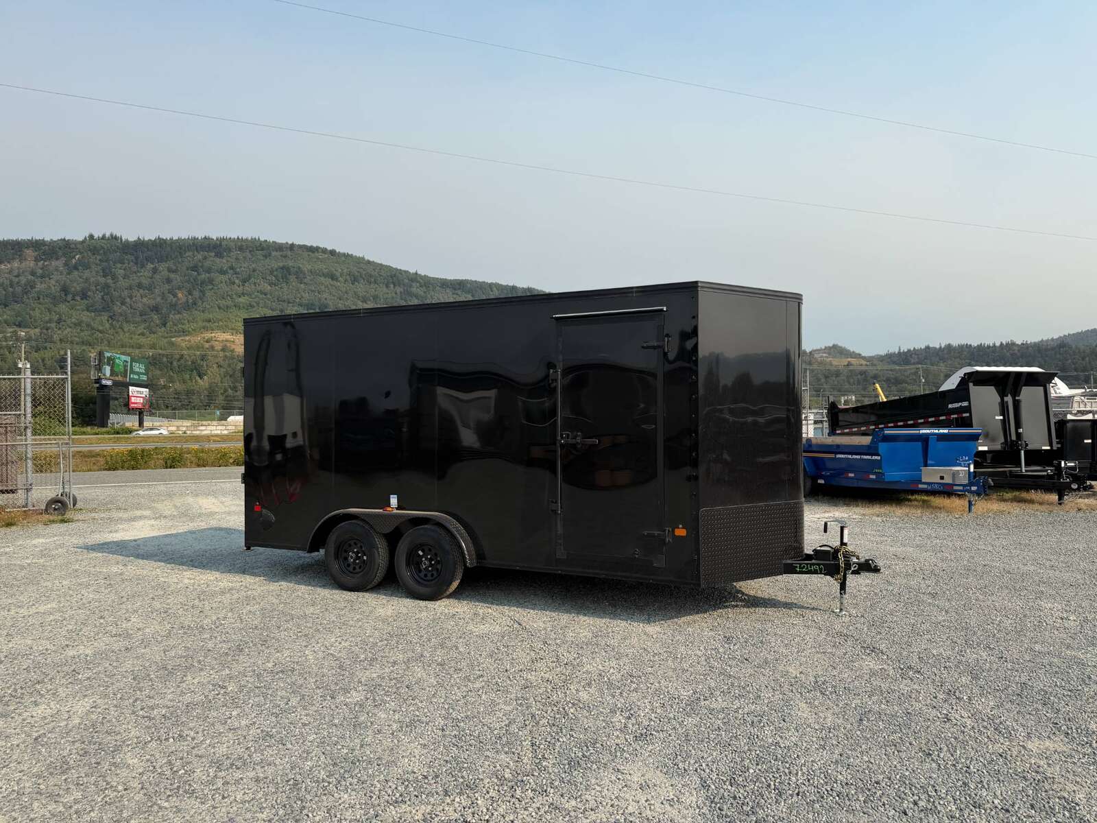 Photo of 2027 Royal 7.5X16 V-NOSE RAMP DOOR EXTRA HEIGHT Cargo / Enclosed Trailer GLOSS Black w/ Blackout Package 7700lb GVW (GSR)