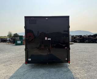 Thumbnail Photo of 2027 Royal 7.5X16 V-NOSE RAMP DOOR EXTRA HEIGHT Cargo / Enclosed Trailer GLOSS Black w/ Blackout Package 7700lb GVW (GSR)
