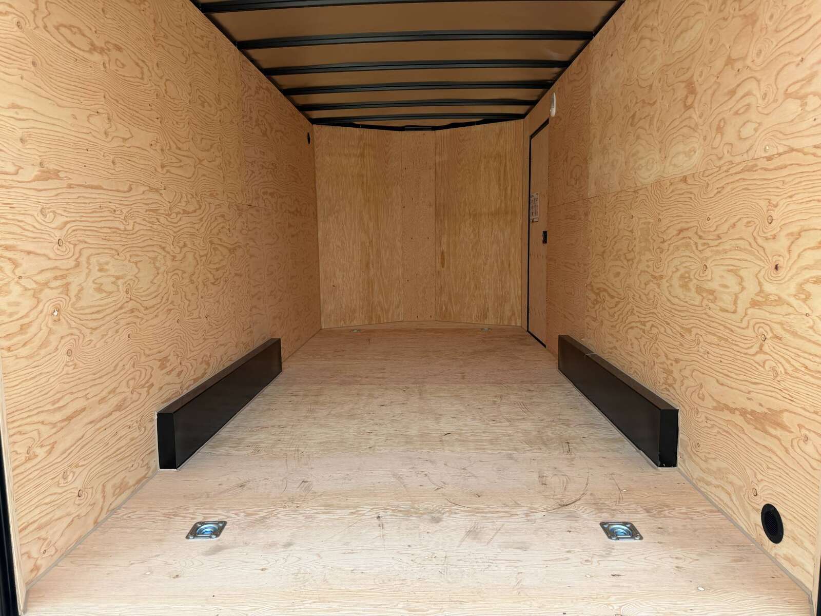 Photo of 2027 Royal 7.5X16 V-NOSE RAMP DOOR EXTRA HEIGHT Cargo / Enclosed Trailer GLOSS Black w/ Blackout Package 7700lb GVW (GSR)