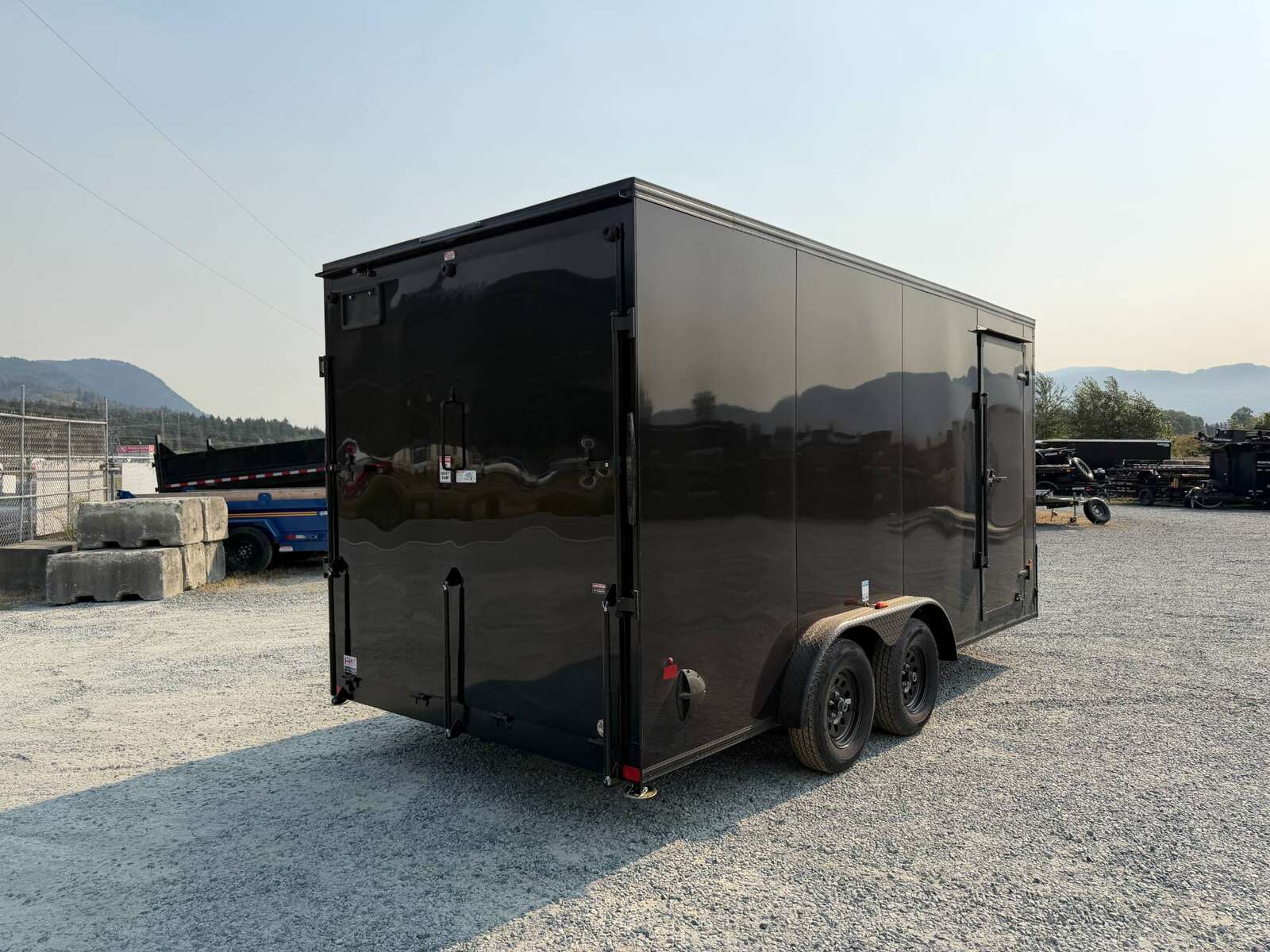 Photo of 2027 Royal 7.5X16 V-NOSE RAMP DOOR EXTRA HEIGHT Cargo / Enclosed Trailer GLOSS Black w/ Blackout Package 7700lb GVW (GSR)