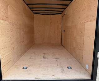 Thumbnail Photo of 2027 Royal Cargo 7X14 V Nose 7700LB GVW RAMP DOOR Enclosed Trailer Extra Tall SILVER (GSR)