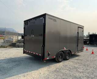 Thumbnail Photo of 2027 Royal Cargo 8.5X16 V NOSE Cargo / Enclosed Trailer Charcoal Grey w/ BLACKOUT PKG RAMP DOOR EXTRA HEIGHT 11,400LB GVW (GSR)