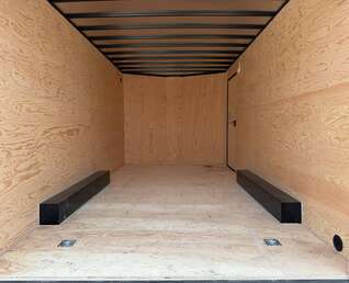 Thumbnail Photo of 2027 Royal Cargo 8.5X16 V NOSE Cargo / Enclosed Trailer Charcoal Grey w/ BLACKOUT PKG RAMP DOOR EXTRA HEIGHT 11,400LB GVW (GSR)
