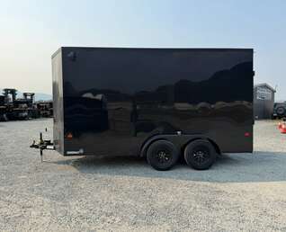 Thumbnail Photo of 2027 Royal Cargo 7X14 V Nose 7700LB GVW RAMP DOOR Black w/ Blackout Package Enclosed Cargo Trailer Extra Tall (GSR)