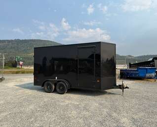Thumbnail Photo of 2027 Royal Cargo 7X14 V Nose 7700LB GVW RAMP DOOR Black w/ Blackout Package Enclosed Cargo Trailer Extra Tall (GSR)