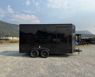 Thumbnail Photo of 2027 Royal Cargo 7X14 V Nose 7700LB GVW RAMP DOOR Black w/ Blackout Package Enclosed Cargo Trailer Extra Tall (GSR)
