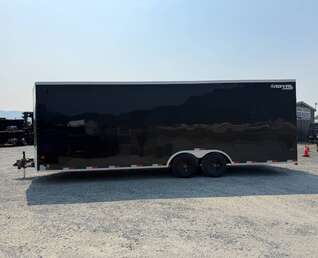 Thumbnail Photo of 2027 Royal Cargo 8.5x24 V Nose Car Hauler Cargo / Enclosed Trailer 11,400lb GVW GLOSS Black Ramp Door Extra Height (GSR)