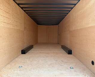 Thumbnail Photo of 2027 Royal Cargo 8.5x24 V Nose Car Hauler Cargo / Enclosed Trailer 11,400lb GVW GLOSS Black Ramp Door Extra Height (GSR)