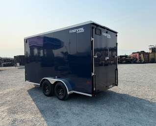 Thumbnail Photo of 2027 Royal Cargo 7X14 V Nose 7700LB GVW RAMP DOOR Blue Enclosed Cargo Trailer Extra Tall (GSR)